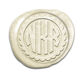 Scallop Frame Circle Monogram Peel & Stick Wax Seals Image 9 of 11